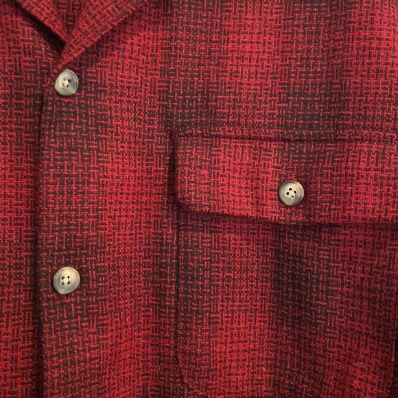 Mens Eddie Bauer Wool Shirt Jacket Medium - Picture 3 of 6